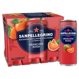 Boisson gazeuse aromatisée Arianciata Rossa SAN PELLEGRINO - 6x33cl