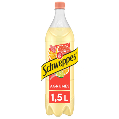 Soda saveur Agrumes SCHWEPPES - la bouteille de 1,5L