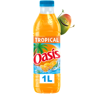 Boisson aux fruits Tropical OASIS - la bouteille de 1L