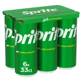 Soda Citron Citron vert SPRITE - Pack canettes 6x33cl