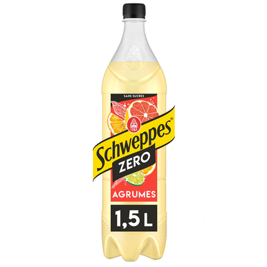Soda Zero saveur Agrumes SCHWEPPES - la bouteille de 1,5L