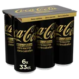 Soda COCA-COLA sans sucres sans caféine - Pack canettes 6x33cl