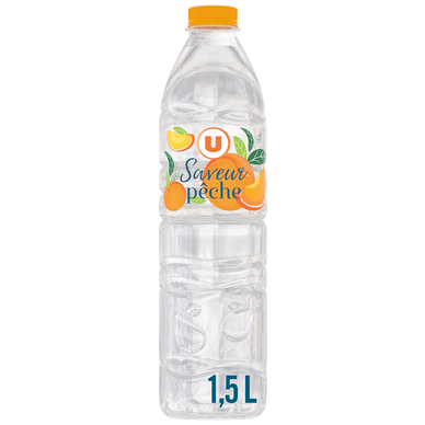 Eau aromatisée saveur pêche sans sucres 1,5L