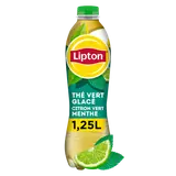 Boisson Thé Vert Glacé Citron Vert Menthe - LIPTON ICE TEA - Bouteille1,25L