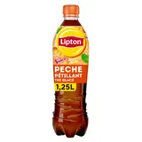 Boisson Thé Glacé Pétillant Pêche - LIPTON ICE TEA - Bouteille 1,25L