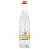 Boisson à base d'eau minérale naturelle gazéifiée saveur agrumes 1L