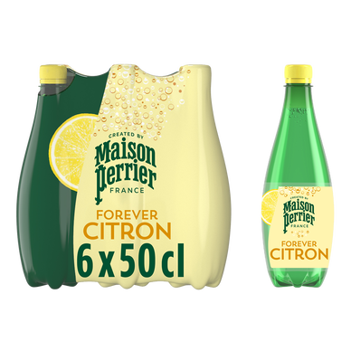 Boisson Gazeuse aromatisée Citron MAISON PERRIER FOREVER 6x50cl