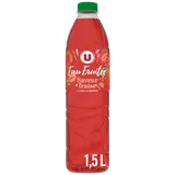 Boisson à base d'eau de source arômatisé au jus de Fraise  1,5L