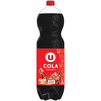 Boisson gazéfiée saveur cola avec sucre et édulcorant Pet 2L
