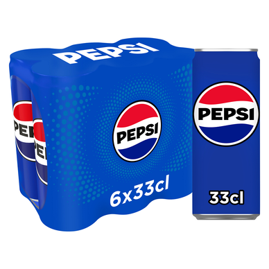 Soda au cola PEPSI - Canettes 6x33cl