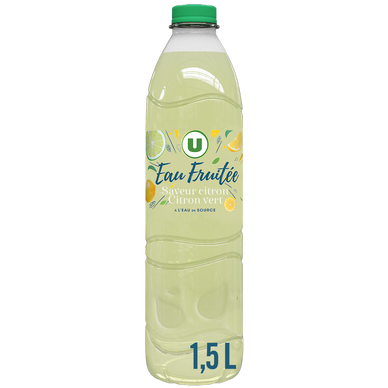 Eau de source aromatisée citron citron vert  1,5L