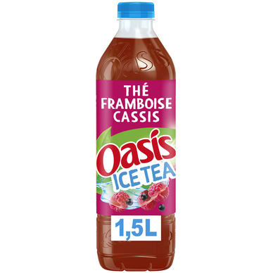 Thé glacé Framboise Cassis OASIS ICE TEA - la bouteille de 1,5L
