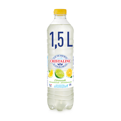 Eau aromatisée au jus de fruits citronnade CRISTALINE 1,5 litre