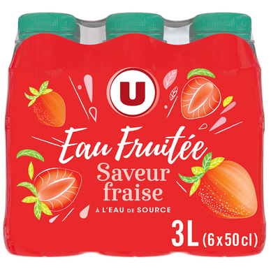 Eau fruitée Saveur Fraise pet 6x50cl