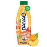 Boisson au jus de fruits et au lait Pêche Abricot DANAO - Bouteille 900ml