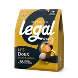 Café dosettes doux n°8 LEGAL - compatible SENSEO - x36