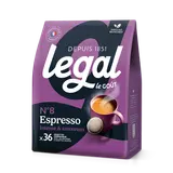 Café dosettes espresson°8 LEGAL - compatible SENSEO - x36