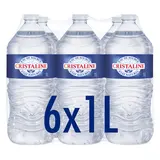 Eau de source CRISTALINE, 6 bouteilles de 1l