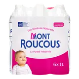 Eau minérale naturelle MONT ROUCOUS, 6 bouteilles de 1l