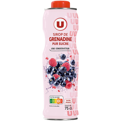 Sirop de grenadine  bidon de 75cl