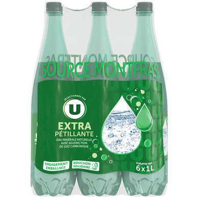 Eau minérale gazeuse extra pétillante  6x1l
