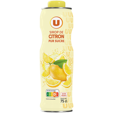 Sirop de citron  bidon de 75cl