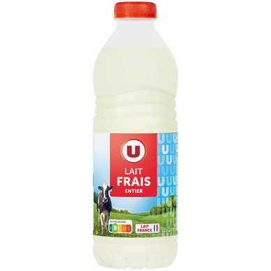 Lait frais entier pasteurisé - 1L