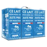 Lait demi écrémé C'EST QUI LE PATRON, 6x1l