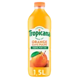 Pur jus d'orange sans pulpe TROPICANA, 1,5l