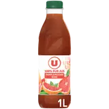 Pur jus de pamplemousse rose  bouteille en plastique de 1l