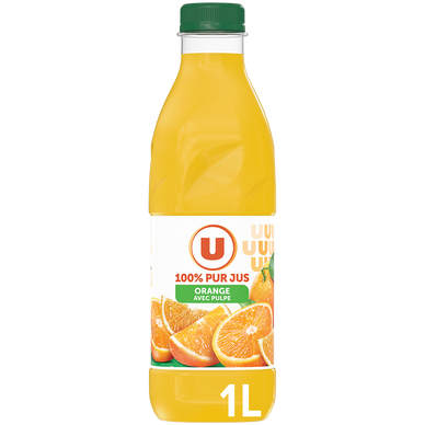 Pur jus d'orange avec pulpe pet 1L