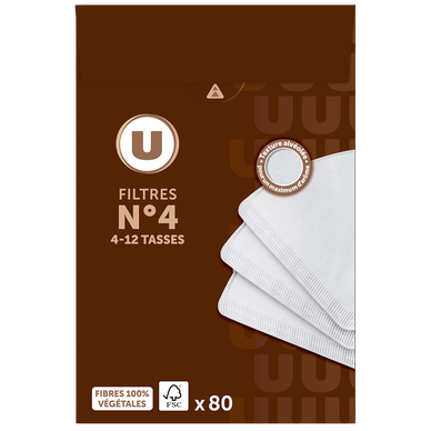 Filtres à café n°4 - 80 unités