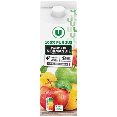 Pur jus de pomme de Normandie brique de 1l