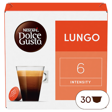 Café Capsules NESCAFE LUNGO N°6 - compatible DOLCE GUSTO - x30
