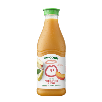 Pur jus réfrigéré pomme, pêche, poire Sans sucres ajoutés - INNOCENT -900ml