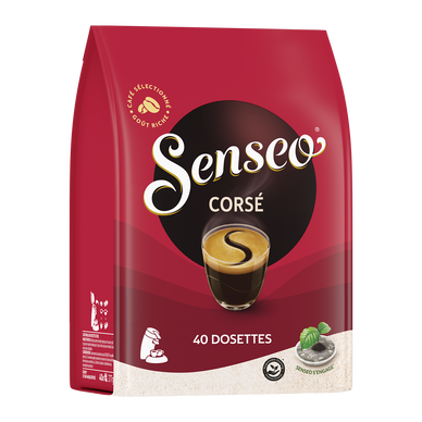 Café dosettes SENSEO corsé - compatible - x40