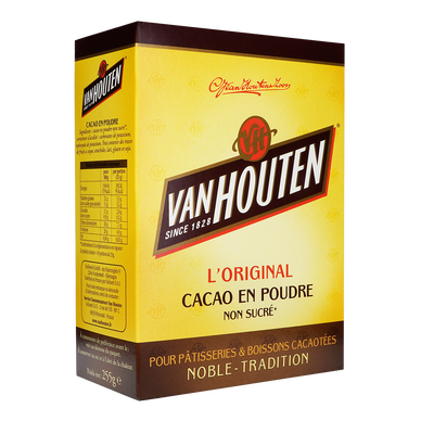 Cacao non sucré VAN HOUTEN, boîte de 255g