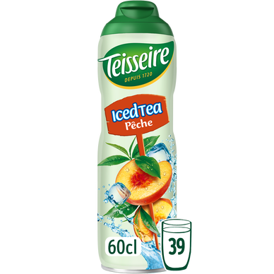 Sirop de Iced tea pêche TEISSEIRE, bidon 60cl