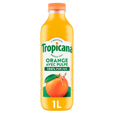 Pure Premium orange avec pulpe TROPICANA , 1l