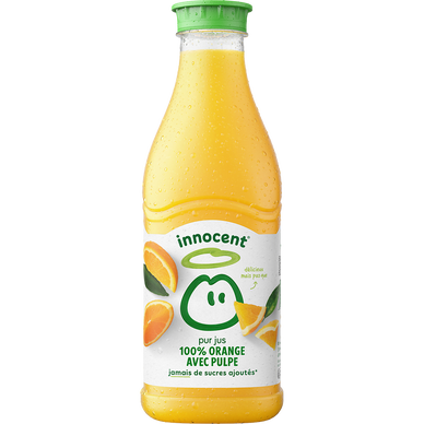 Pur jus réfrigéré orange avec pulpe Sans sucres ajoutés - INNOCENT - 900ml
