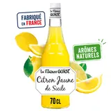 Sirop de citron jaune de Sicile LA MAISON GUIOT, bouteille de 70cl