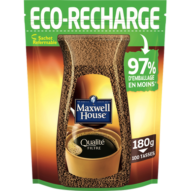 Café soluble MAXWELL éco-recharge normal - Recharge 180g