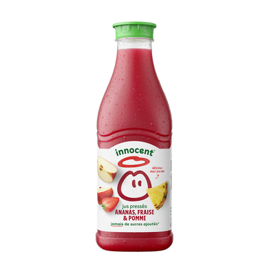 Pur jus réfrigéré ananas fraise pomme Sans sucres ajoutés - INNOCENT -900ml