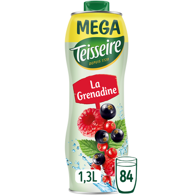 Sirop de grenadine TEISSEIRE bidon 1,3L NEW ID