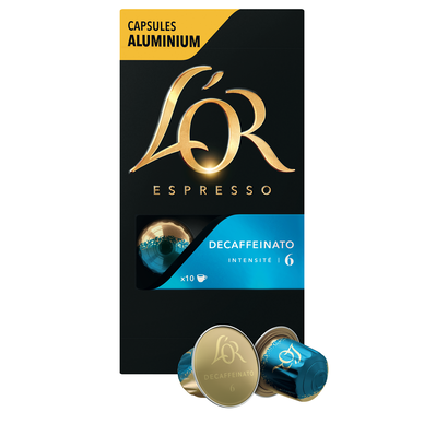 Café Capsules L'OR DECAFFEINATO N°6 - compatible NESPRESSO - x10