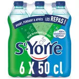 Eau minérale naturelle gazeuse ST YORRE, 6x50cl