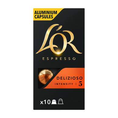 Café Capsules L'OR DELIZIOSO N°5 - compatible NESPRESSO - x10