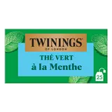 Thé vert à la menthe TWININGS, 25 sachets, 37,5g