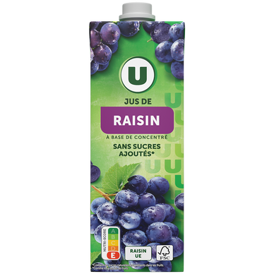 Jus de raisin brique 1 litre