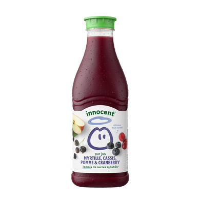 Jus réfrigéré myrt cassis pomme cramb Sans sucres ajoutés - INNOCENT -900ml